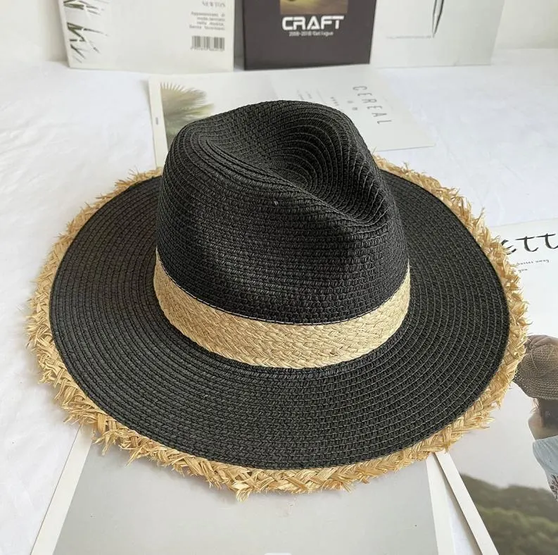 Straw Hat, Fur-Trimmed Straw Hat, Gentleman′s Hat, Top Hat, Sun Visor, Beach Straw Hat