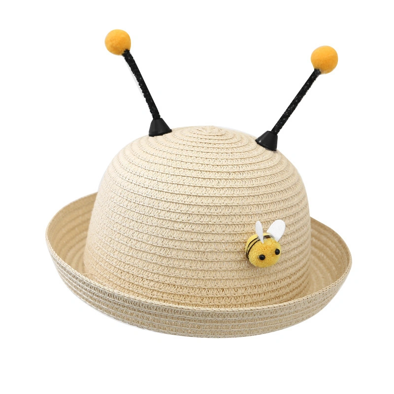 Wholesale Fashionable Children Kids Vacation Summer Cute Sun Cap Straw Beach Hat