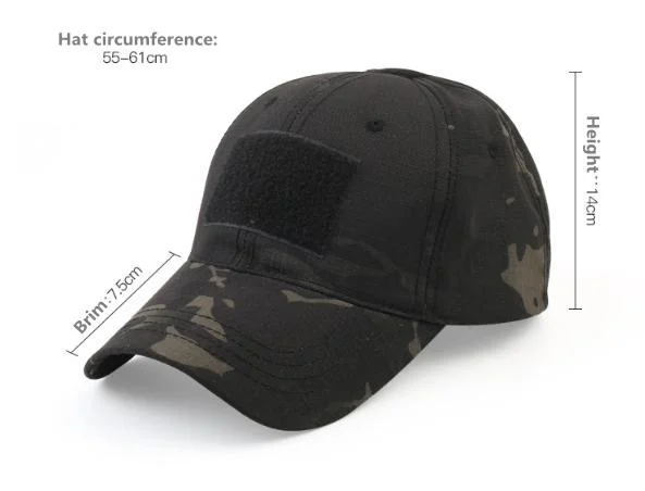 Kango Wholesale Fashion Embroidered Badge Fitted Tactical Flat Top Cotton Beret Army Plain Military Cap