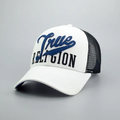 Boné de caminhoneiro de alta qualidade com apliques bordados de algodão fashion esportivo boné de golfe snapback chapéu promocional e boné de beisebol