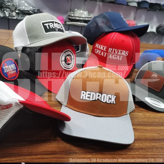 3hcap moda bordado remendo malha beisebol gorras logotipo personalizado Richardson 112 bonés de caminhoneiro