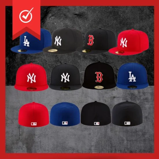 Chapéu de beisebol personalizado barato de fábrica personalizado masculino alto camionista gorras mlb snapback preto 6 painel borda 3d bordado boné esportivo equipado