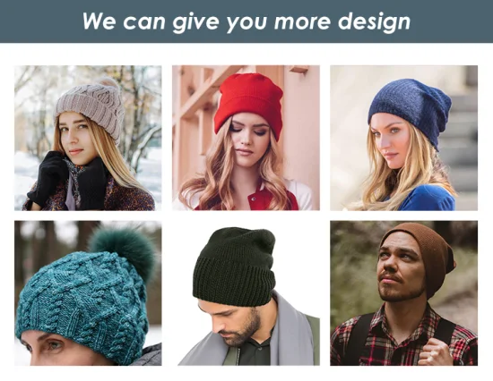 Gorro de malha de inverno personalizado Chapéu Gorros unissex de tintura de gravata fashion